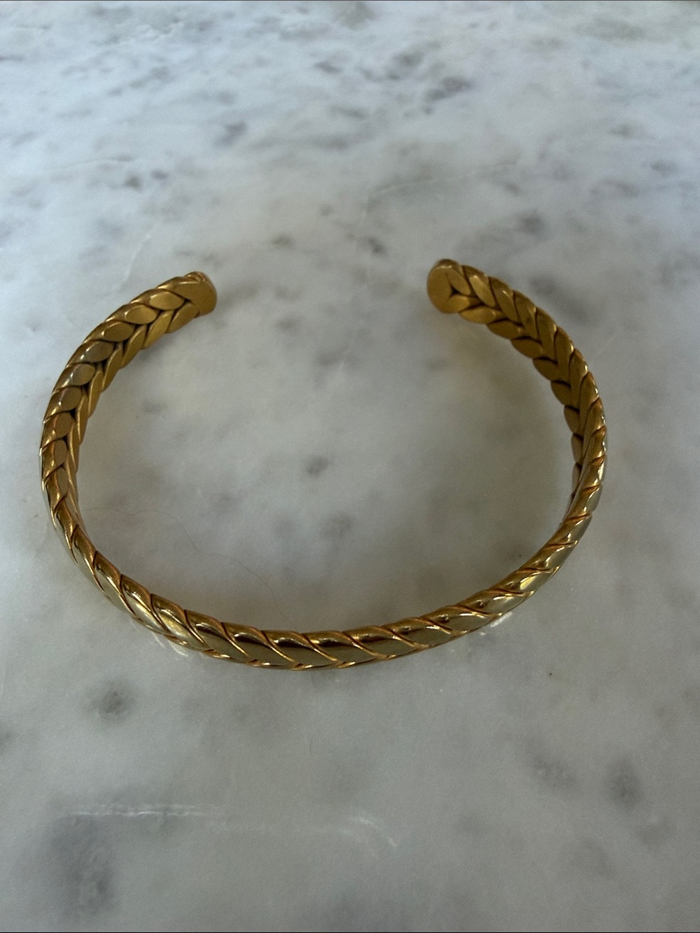 Ellie Vail Gold Braided Cuff Bracelet